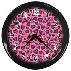 Leopard Heart 03 Wall Clocks (black) by jumpercat