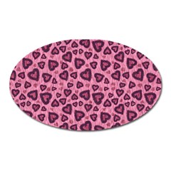 Leopard Heart 03 Oval Magnet by jumpercat