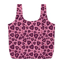 Leopard Heart 03 Full Print Recycle Bags (l)  by jumpercat