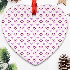 Pixel Hearts Ornament (heart) by jumpercat