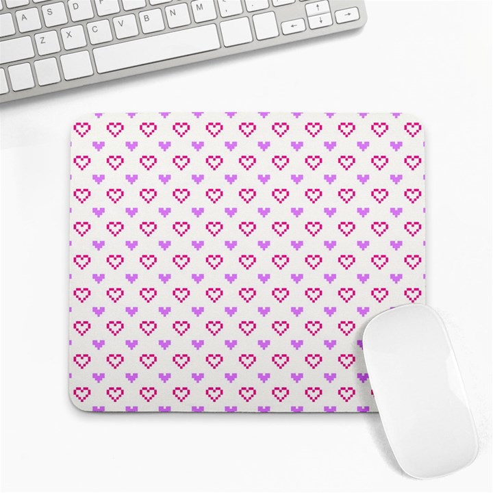 Pixel Hearts Large Mousepads