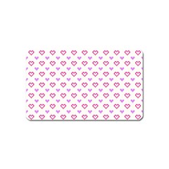 Pixel Hearts Magnet (name Card) by jumpercat