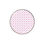 Pixel Hearts Hat Clip Ball Marker Front