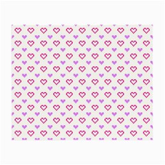 Pixel Hearts Small Glasses Cloth by jumpercat