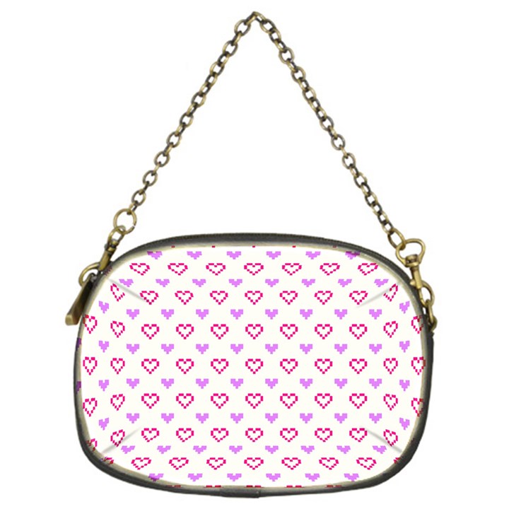 Pixel Hearts Chain Purses (One Side) 