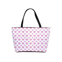 Pixel Hearts Shoulder Handbags by jumpercat