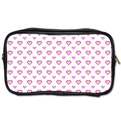 Pixel Hearts Toiletries Bags by jumpercat