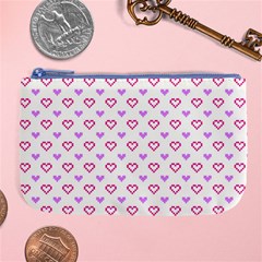 Pixel Hearts Large Coin Purse by jumpercat