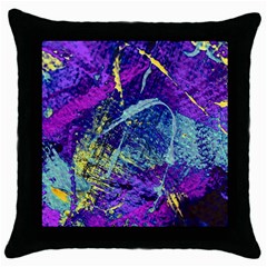 Ink Splash 01 Throw Pillow Case (black) by jumpercat