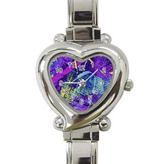 Ink Splash 01 Heart Italian Charm Watch by jumpercat