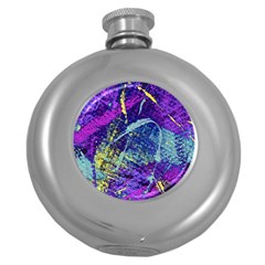 Ink Splash 01 Round Hip Flask (5 Oz) by jumpercat