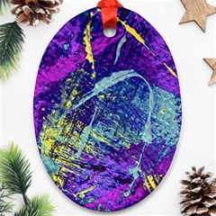 Ink Splash 01 Oval Ornament (two Sides) by jumpercat