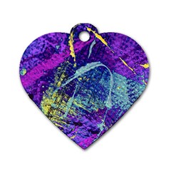 Ink Splash 01 Dog Tag Heart (one Side) by jumpercat