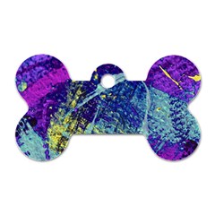 Ink Splash 01 Dog Tag Bone (one Side) by jumpercat