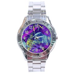 Ink Splash 01 Stainless Steel Analogue Watch by jumpercat