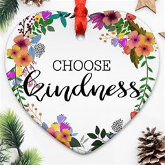 Choose Kidness Ornament (heart) by SweetLittlePrint