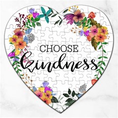 Choose Kidness Jigsaw Puzzle (heart) by SweetLittlePrint