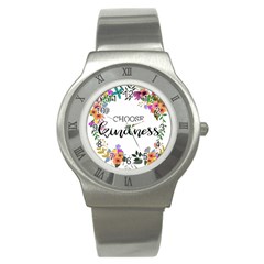 Choose Kidness Stainless Steel Watch by SweetLittlePrint