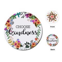 Choose Kidness Playing Cards (round)  by SweetLittlePrint