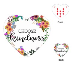 Choose Kidness Playing Cards (heart)  by SweetLittlePrint