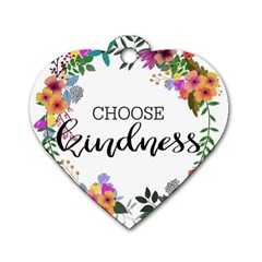 Choose Kidness Dog Tag Heart (one Side) by SweetLittlePrint