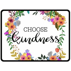 Choose Kidness Fleece Blanket (large)  by SweetLittlePrint