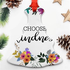 Choose Kidness Christmas Tree Ornament (two Sides) by SweetLittlePrint