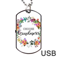 Choose Kidness Dog Tag Usb Flash (one Side) by SweetLittlePrint