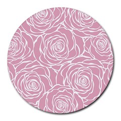 Pink Peonies Round Mousepads by NouveauDesign