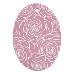 Pink Peonies Ornament (oval) by NouveauDesign