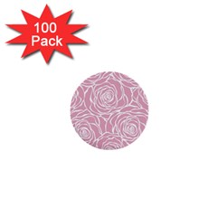 Pink Peonies 1  Mini Buttons (100 Pack)  by NouveauDesign