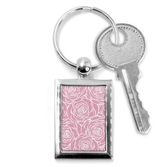 Pink Peonies Key Chains (rectangle)  by NouveauDesign