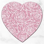 pink peonies Jigsaw Puzzle (Heart) Front