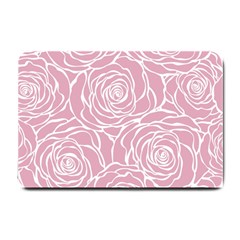 Pink Peonies Small Doormat  by NouveauDesign