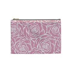 Pink Peonies Cosmetic Bag (medium)  by NouveauDesign