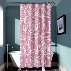 Pink Peonies Shower Curtain 36  X 72  (stall)  by NouveauDesign