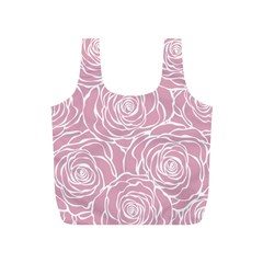 Pink Peonies Full Print Recycle Bags (s)  by NouveauDesign