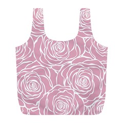 Pink Peonies Full Print Recycle Bags (l)  by NouveauDesign