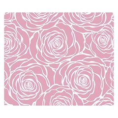 Pink Peonies Double Sided Flano Blanket (small)  by NouveauDesign