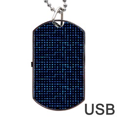 Sci Fi Tech Circuit Dog Tag Usb Flash (one Side) by jumpercat