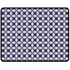 Kaleidoscope Tiles Double Sided Fleece Blanket (medium)  by jumpercat