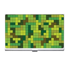 Tetris Camouflage Forest Business Card Holders by jumpercat