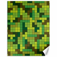 Tetris Camouflage Forest Canvas 12  X 16   by jumpercat