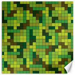 Tetris Camouflage Forest Canvas 16  X 16   by jumpercat