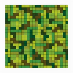 Tetris Camouflage Forest Medium Glasses Cloth by jumpercat