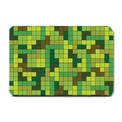 Tetris Camouflage Forest Small Doormat  by jumpercat