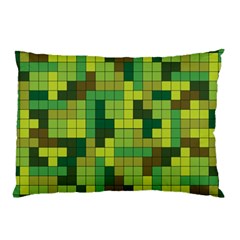 Tetris Camouflage Forest Pillow Case by jumpercat