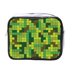 Tetris Camouflage Forest Mini Toiletries Bags by jumpercat