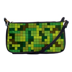 Tetris Camouflage Forest Shoulder Clutch Bags by jumpercat