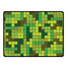 Tetris Camouflage Forest Fleece Blanket (small) by jumpercat